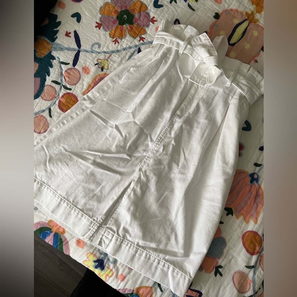 Ann Taylor paper bag jean skirt